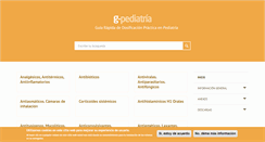 Desktop Screenshot of guiafarmapediatrica.es